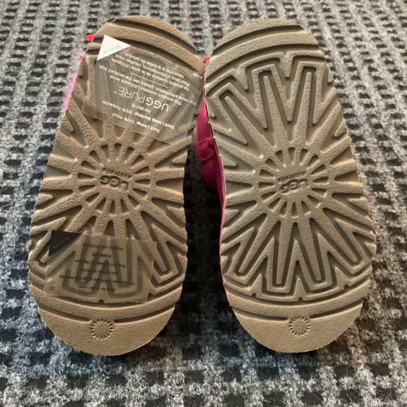Ugg Uggs Bailey bow toddler girls cerise hot pink fuchsia boots 8 - Picture 5 of 7